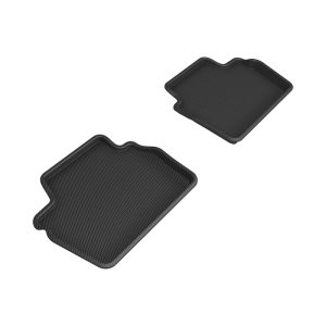 BMW 4 Series Floor Mats - Rear - 3D MAXpider - KAGU Series (3-piece, Custom-Fit, All-Weather) - Black - `21-`24